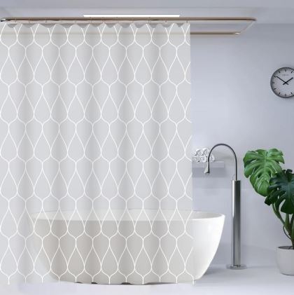 Grey Fabric Shower Curtain factory