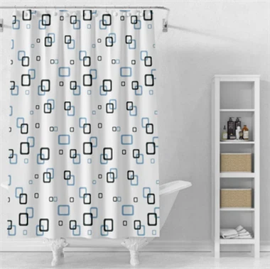 Cortina impermeable para la ventana interior de la ducha